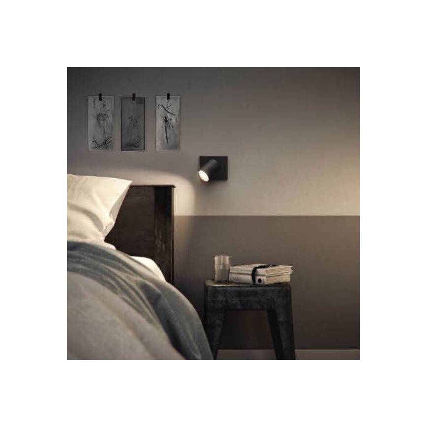 Philips - LED RGBW dimmbarer Deckenspot RUNNER 1xGU10/6,5W/230V 2700-6500K schwarz