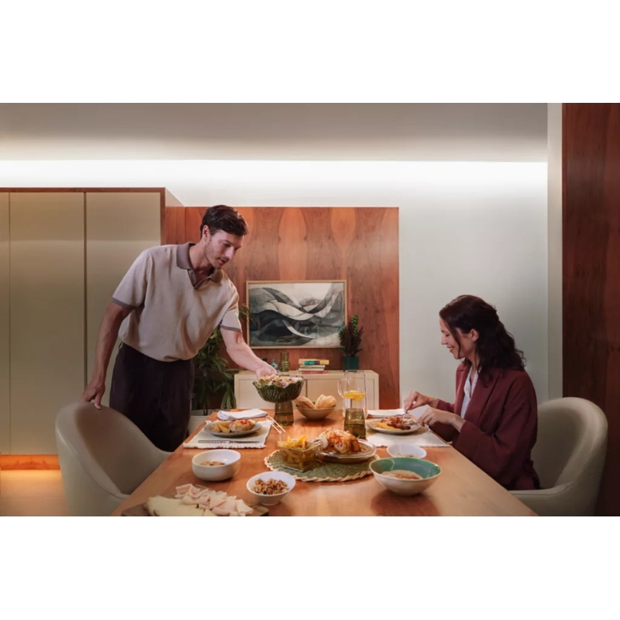 Philips - LED RGBW dimmbarer Streifen Hue FLUX, 10 m, 60 W, 230 V, 2200–6500 K