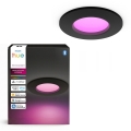 Philips - LED RGBW dimmbares Badezimmer-Deckeneinbauleuchte Hue SLIM LED/8,3W/230V 1000-20000K schwarz P44