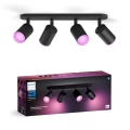 Philips - LED RGBW dimmbares Einbauleuchte Hue FUGATO 4xGU10/4,2W/230V 2000-6500K schwarz
