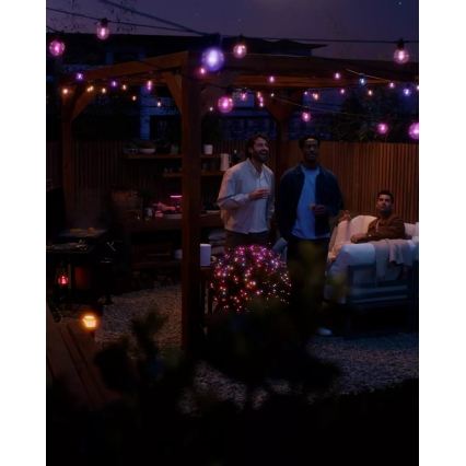 Philips - LED RGBW verlängerbare, dimmbare Außen-Lichterkette Hue FESTAVIA, 30× LED, 21 m, IP65