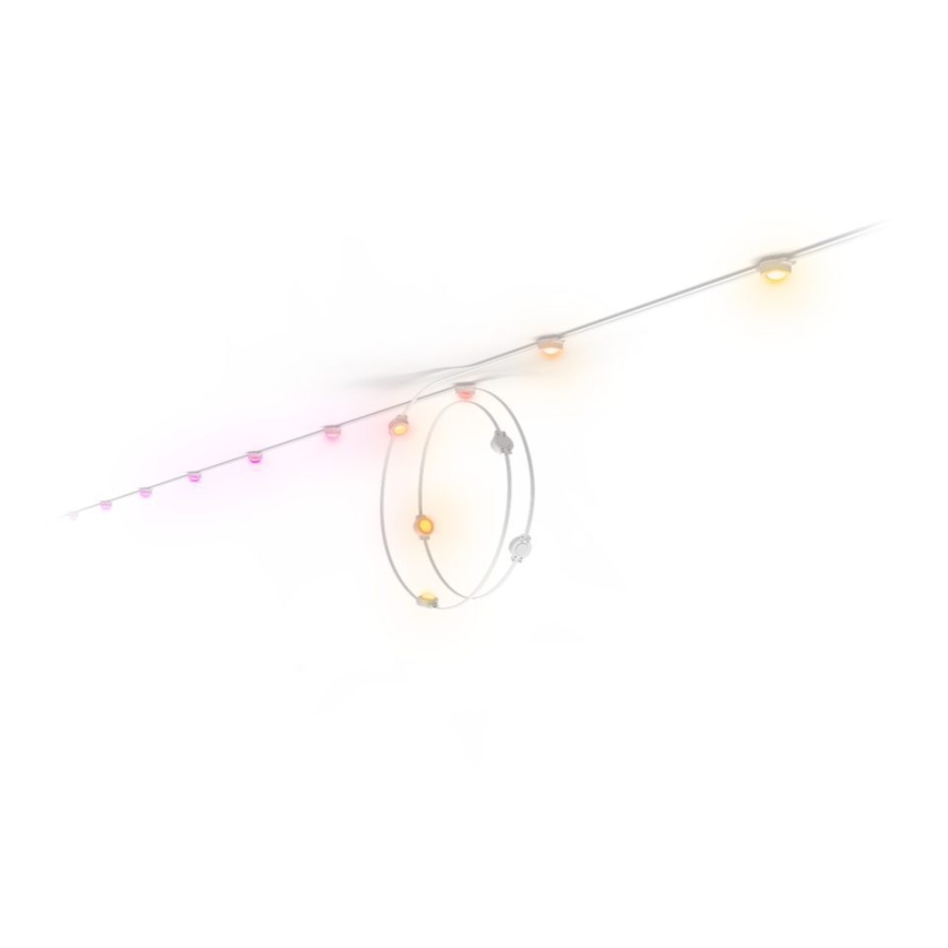 Philips - LED RGBW erweiterbare dimmbare Außen-Lichterkette Hue FESTAVIA 16xLED 9m 1000-20000K IP65