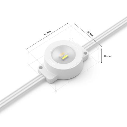 Philips - LED RGBW erweiterbare dimmbare Außen-Lichterkette Hue FESTAVIA 16xLED 9m 1000-20000K IP65