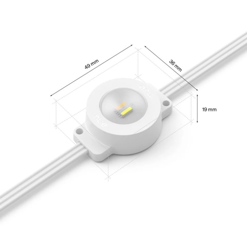 Philips - LED RGBW erweiterbare dimmbare Außen-Lichterkette Hue FESTAVIA 16xLED 9m 1000-20000K IP65