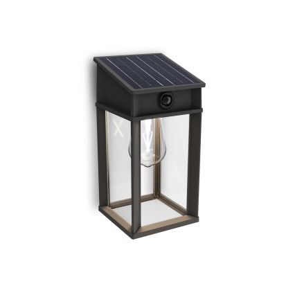 Philips - LED Solar-Wandleuchte mit Bewegungs- und Dämmerungssensor GERI LED/3,2W/3,7V 2600 mAh 4000K IP44