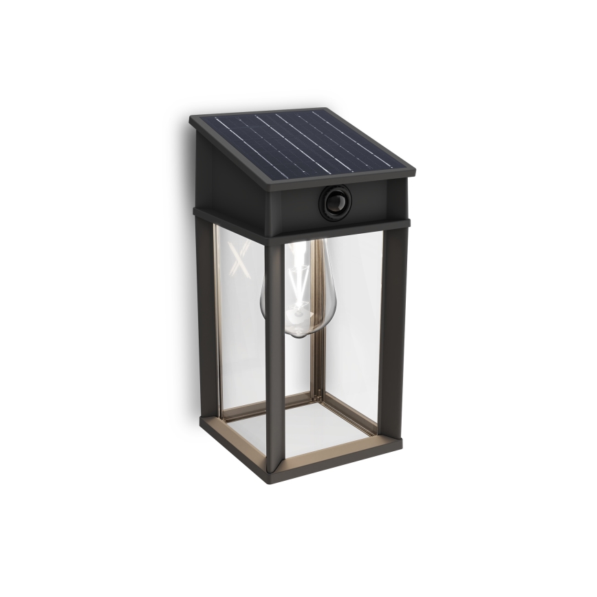 Philips - LED Solar-Wandleuchte mit Bewegungs- und Dämmerungssensor GERI LED/3,2W/3,7V 2600 mAh 4000K IP44