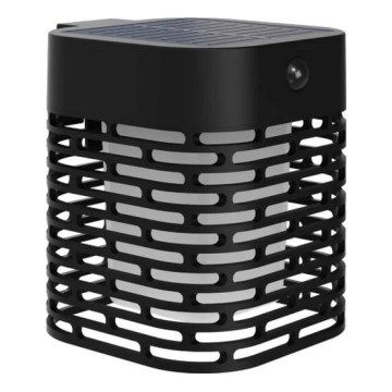 Philips - LED-Solar-Wandleuchte HARA mit Sensor LED/3,8W/3,7V 800 mAh 2700K IP44 schwarz