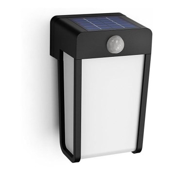 Philips - LED Solar-Wandleuchte mit Sensor SHROUD LED/2,3W/3,7V 600 mAh IP44