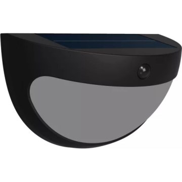 Philips - LED-Solar-Wandleuchte mit Sensor SWYN LED/3,8W/3,7V 800 mAh 2700K IP44 schwarz