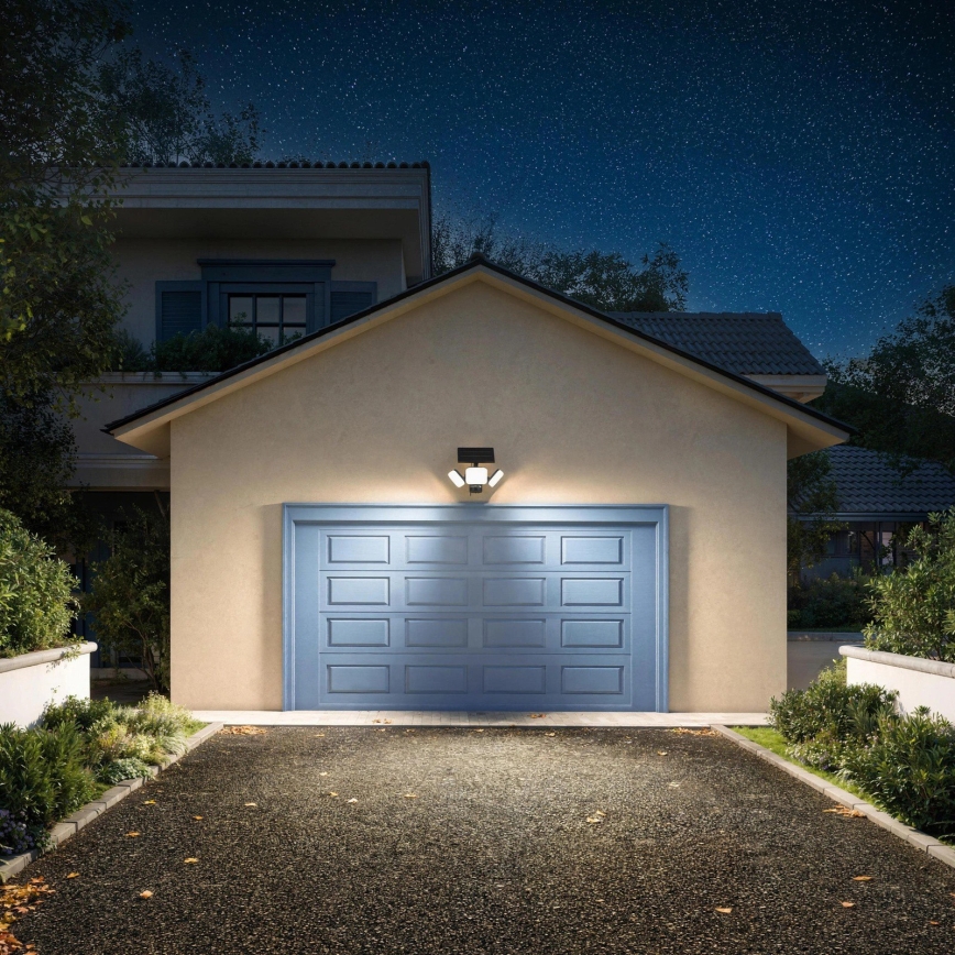 Philips - LED Solar-Wandleuchte mit Sensor ZYREN LED/24,5W/3,7V 2600 mAh 3000K IP65