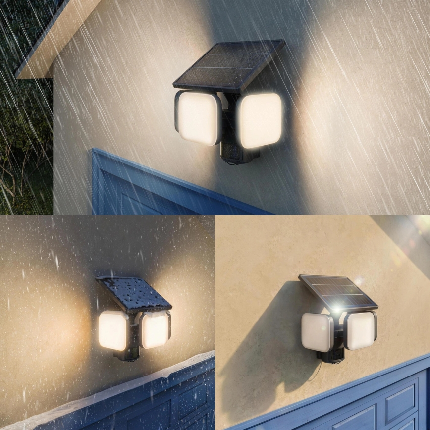 Philips - LED Solar-Wandleuchte mit Sensor ZYREN LED/24,5W/3,7V 2600 mAh 3000K IP65