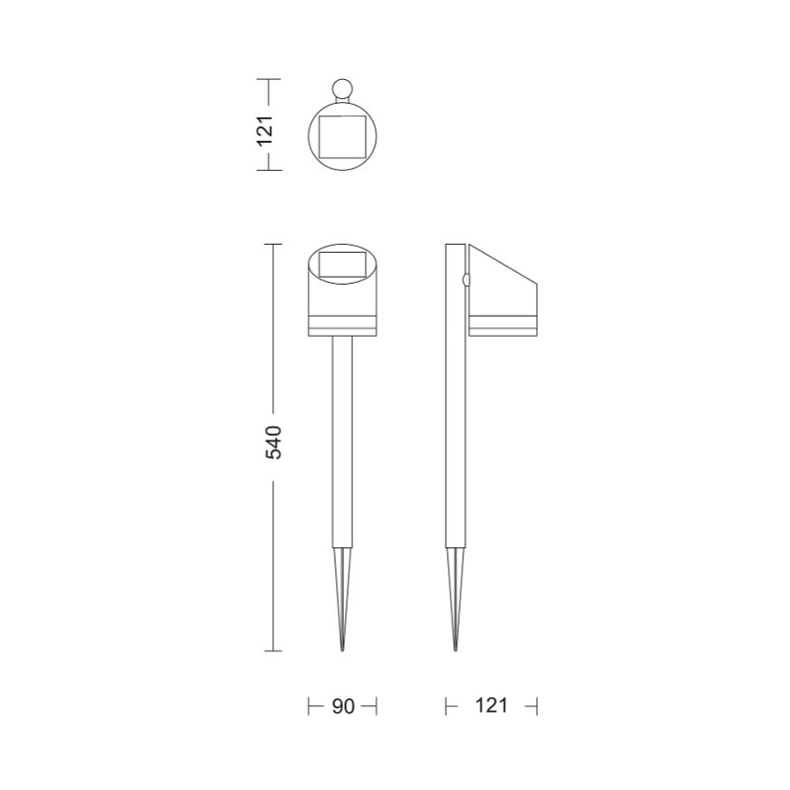 Philips - LED-Solarleuchte FYCE LED/1,5W/3,7V 1200 mAh IP44