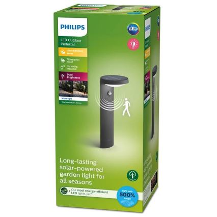 Philips – LED-Solarleuchte mit Sensor LED/1,2W/4V 3000K IP44