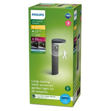Philips - LED-Solarleuchte mit Sensor LED/1,2W/4V 1800 mAh 4000K IP44