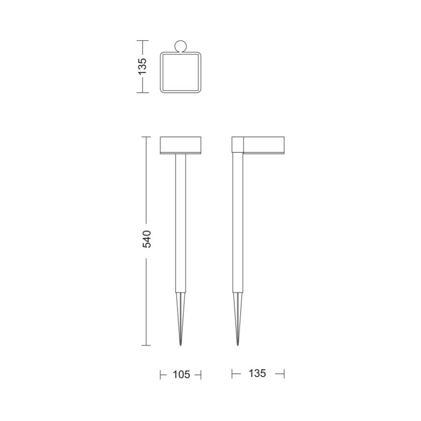 Philips - LED-Solarleuchte VYNCE LED/1,5W/3,7V 1500 mAh IP44