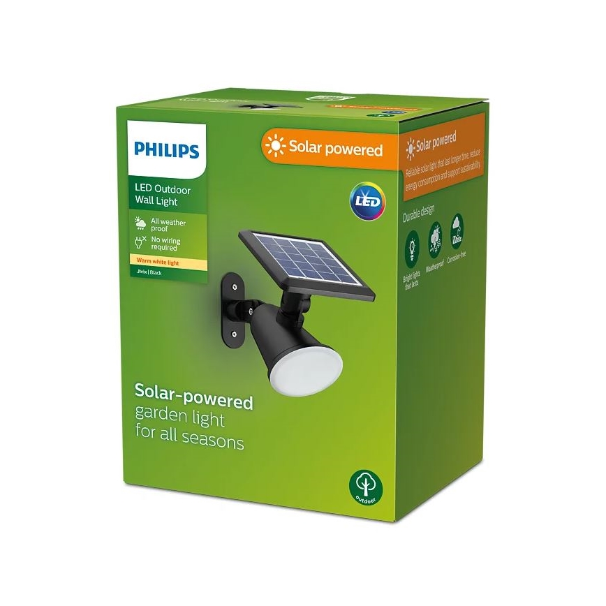 Philips - LED-Solarwandleuchte JIVIX LED/1,4W/3,7V IP44