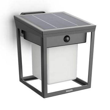 Philips - LED-Solarwandleuchte mit Sensor BLAISE LED/1,5W/3,7V 3000K IP44