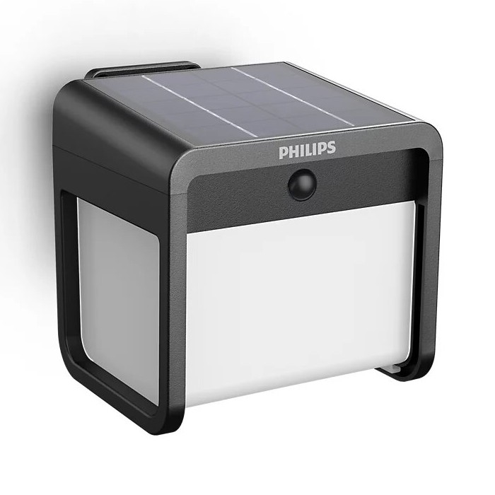 Philips - LED-Solarwandleuchte mit Sensor EZRA LED/1,8W/3,7V 3000K IP44