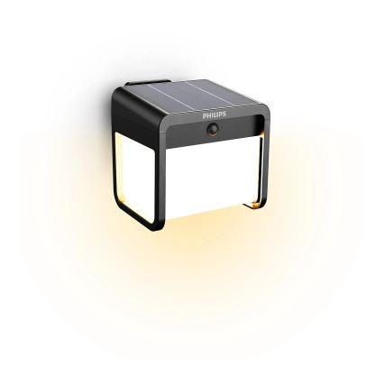 Philips - LED-Solarwandleuchte mit Sensor EZRA LED/1,8W/3,7V 3000K IP44