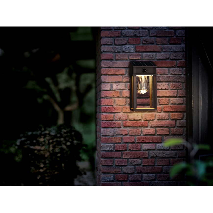 Philips - LED-Solarwandleuchte mit Sensor GERI LED/3,2W/3,7V 2700K IP44