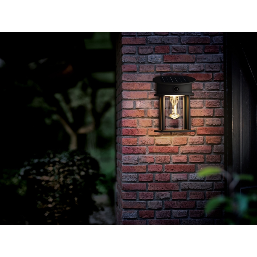 Philips - LED-Solarwandleuchte mit Sensor GERI LED/3,2W/3,7V 2700K IP44