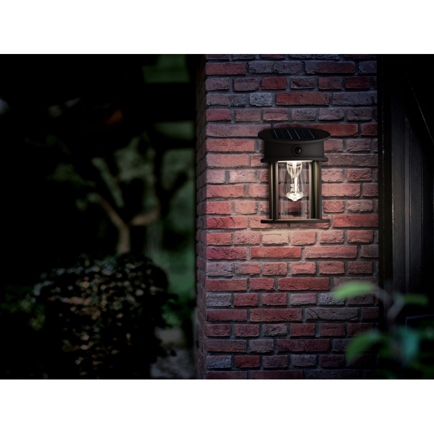 Philips - LED-Solarwandleuchte mit Sensor GERI LED/3,2W/3,7V 4000K IP44