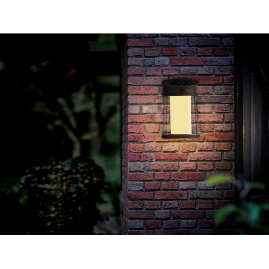 Philips - LED-Solarwandleuchte mit Sensor JUDA LED/3,2W/3,7V 2700K IP44