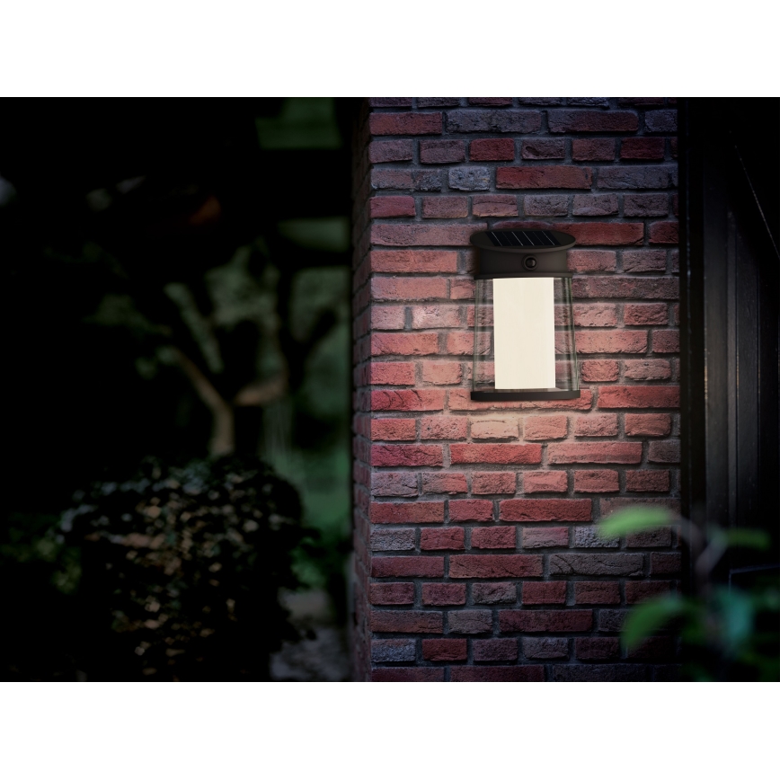 Philips - LED-Solarwandleuchte mit Sensor JUDA LED/3,2W/3,7V 4000K IP44