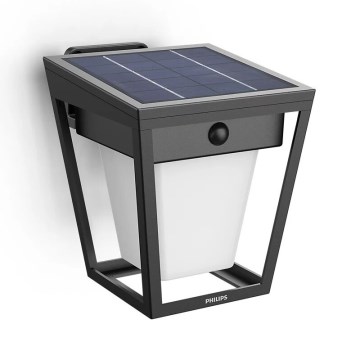 Philips - LED-Solarwandleuchte mit Sensor NISSA LED/1,8W/3,7V 3000K IP44