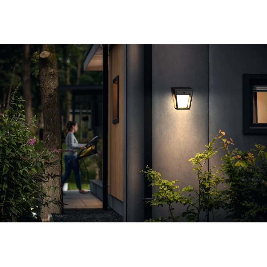 Philips - LED-Solarwandleuchte mit Sensor NISSA LED/1,8W/3,7V 3000K IP44