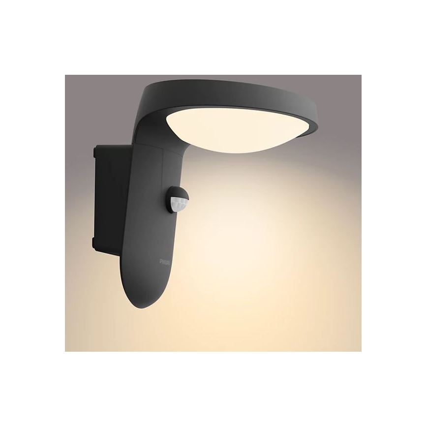 Philips - LED-Solarwandleuchte mit Sensor LED/1,2W/4V 1800 mAh 3000K IP44