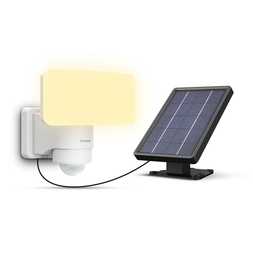 Philips - LED-Solarwandleuchte mit Sensor TYLUS LED/6W/3,7V 3000K IP44