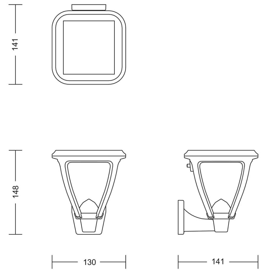 Philips - LED-Solarwandleuchte VAPORA LED/1,5W/3,7V IP44