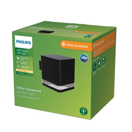 Philips - LED-Solarwandleuchte VIRONA LED/1,8W/3,7V 2700K IP44