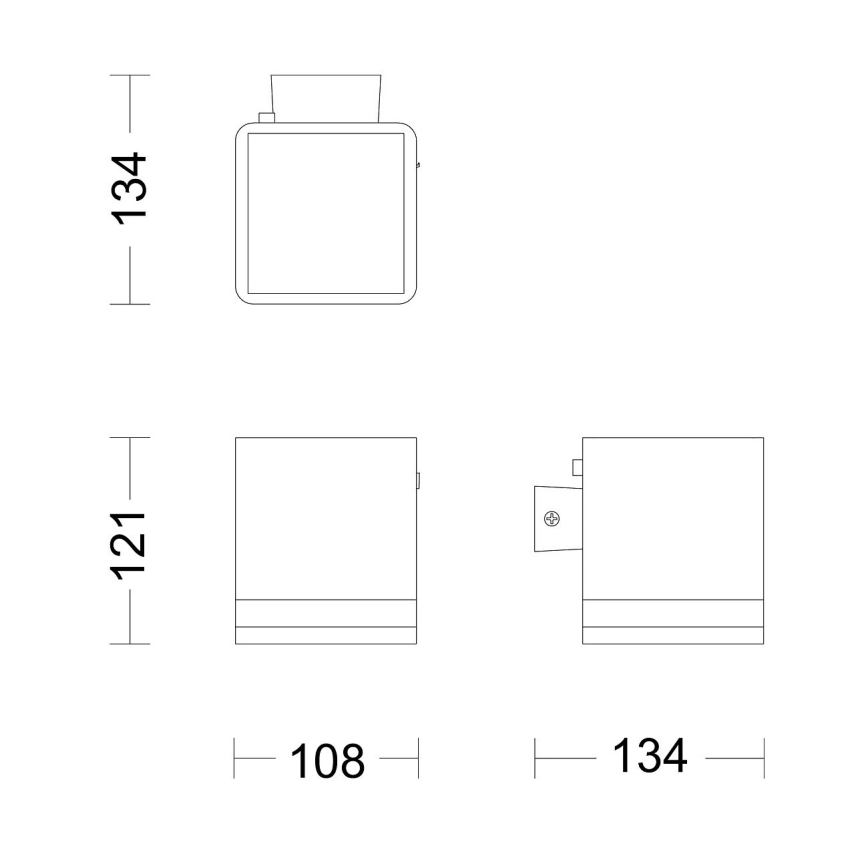 Philips - LED-Solarwandleuchte VIRONA LED/1,8W/3,7V 2700K IP44