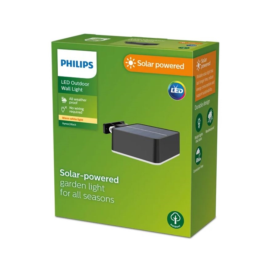 Philips - LED-Solarwandleuchte VYNCE LED/1,5W/3,7V IP44