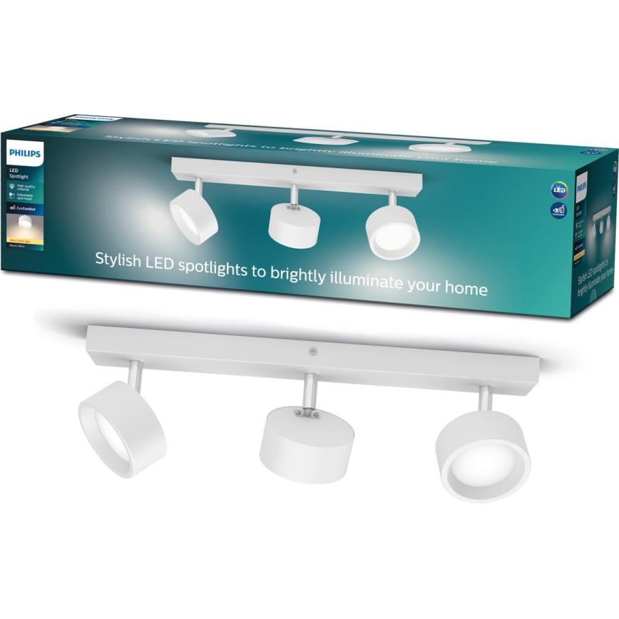 Philips - LED-Strahler 3xLED/5,5W/230V weiß