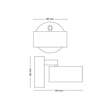 Philips - LED-Strahler LED/5,5W/230V schwarz