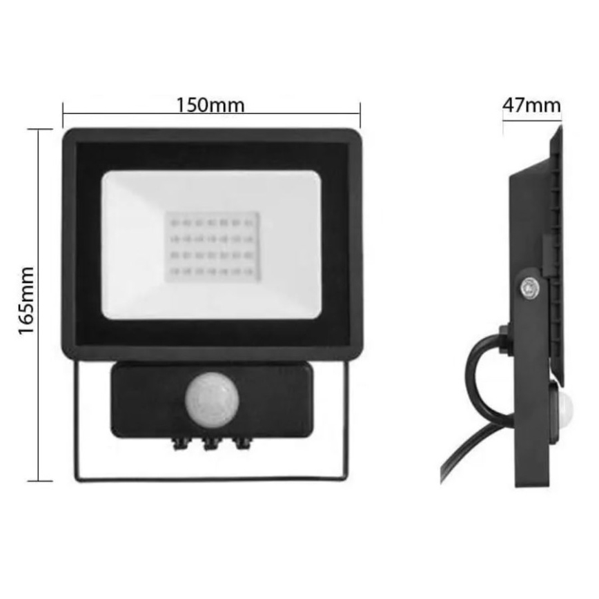 Philips - LED-Strahler mit Sensor DECOFLOOD LED/20W/230V IP65