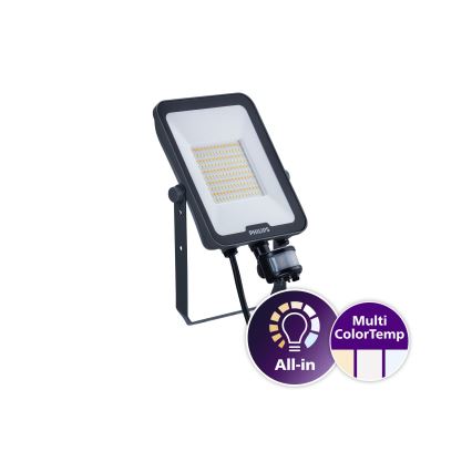 Philips - LED-Strahler mit Bewegungs- und Dämmerungssensor LEDINAIRE ALL-IN LED/50W/230V 3000/4000/6500K IP65