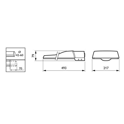 Philips - LED-Straßenleuchte CORELINE MALAGA LED/37W/230V 4000K IP65