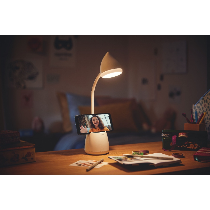 Philips - Dimmbare LED-Tischleuchte mit Touch-Funktion HAT LED/4,5W/5V 1800 mAh 3000/4000/5700K CRI 90