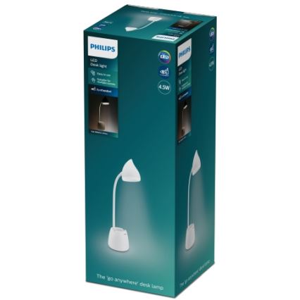 Philips - Dimmbare LED-Tischleuchte mit Touch-Funktion HAT LED/4,5W/5V 1800 mAh 3000/4000/5700K CRI 90