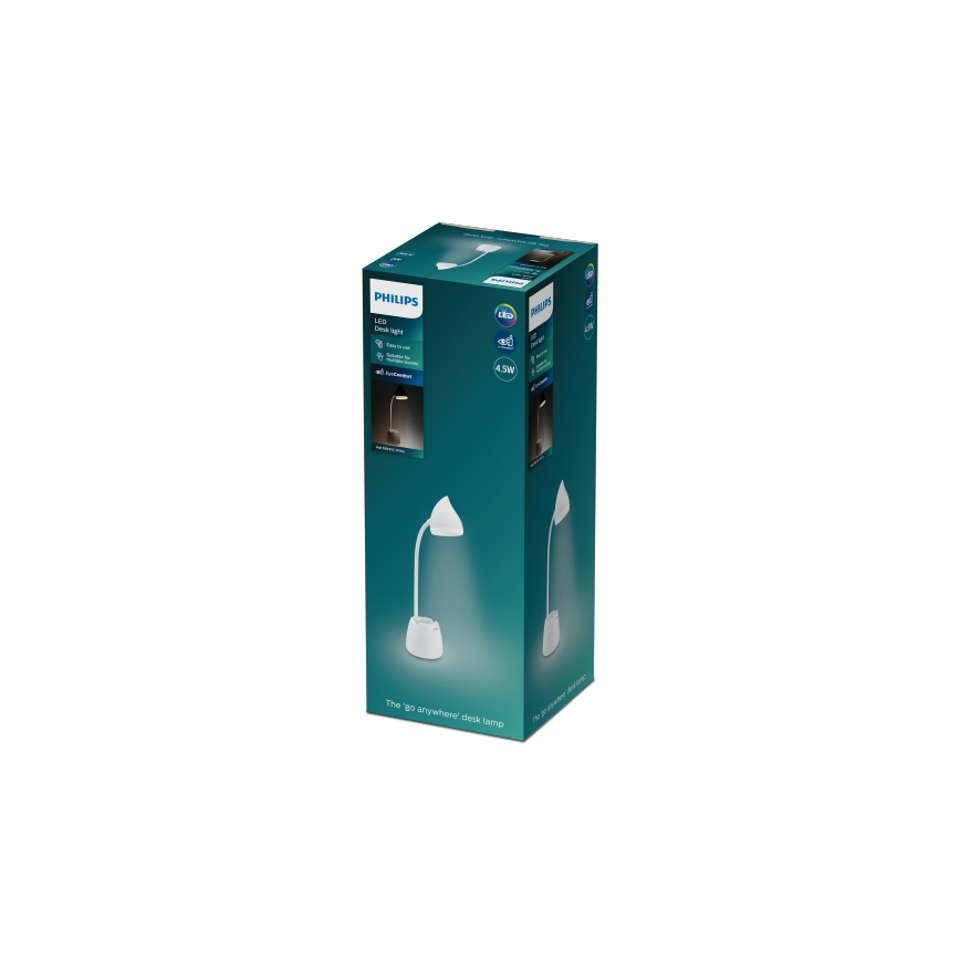 Philips - Dimmbare LED-Tischleuchte mit Touch-Funktion HAT LED/4,5W/5V 1800 mAh 3000/4000/5700K CRI 90