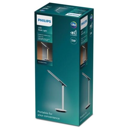 Philips - Dimmbare LED-Tischleuchte IVORY LED/5W/5V 2700/3600/5000K CRI 90