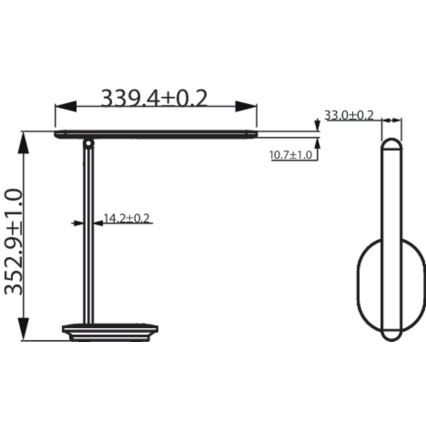 Philips - Dimmbare LED-Tischleuchte IVORY LED/5W/5V 2700/3600/5000K CRI 90