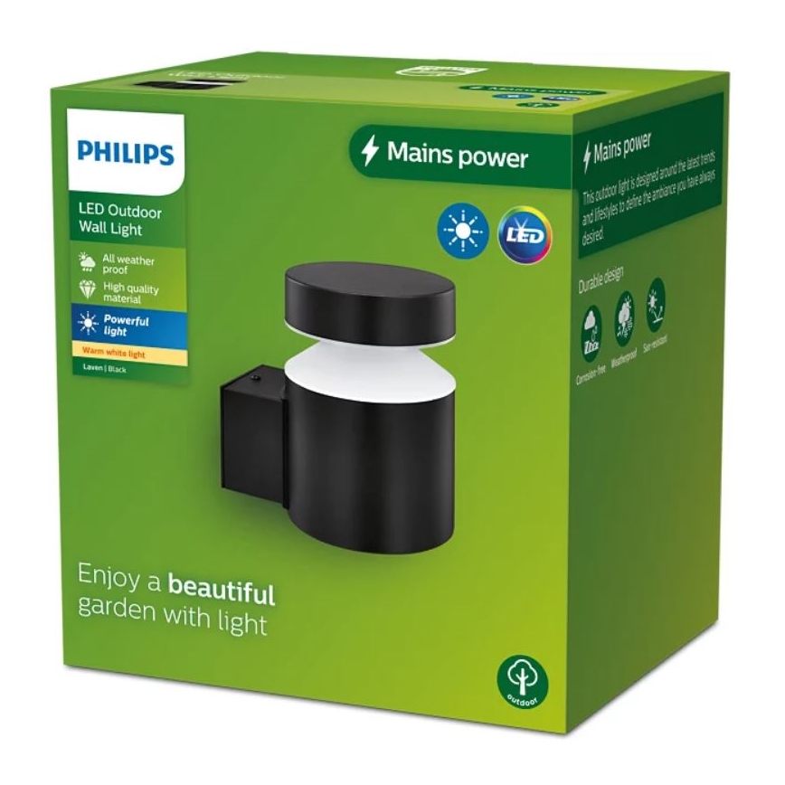 Philips - LED-Wandleuchte für den Außenbereich LAVEN LED/6W/230V 2700K IP44