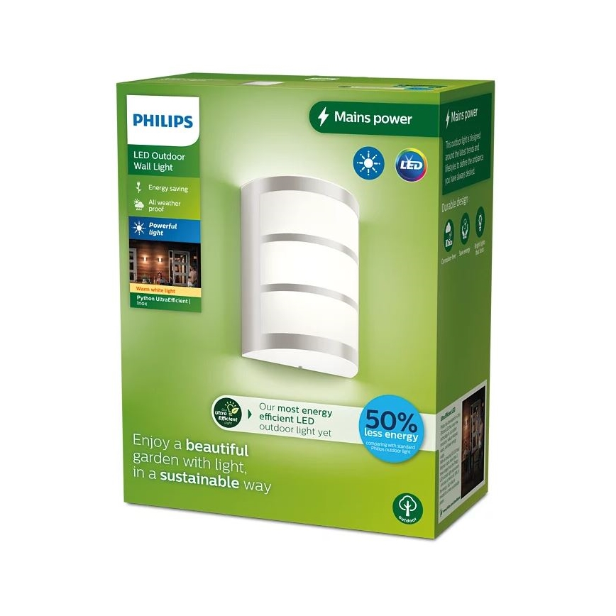 Philips - LED-Wandleuchte für den Außenbereich PYTHON LED/3,8W/230V IP44