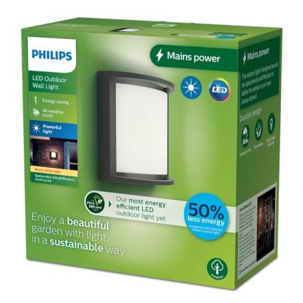 Philips - LED-Wandleuchte für den Außenbereich SAMONDRA LED/3,8W/230V IP44