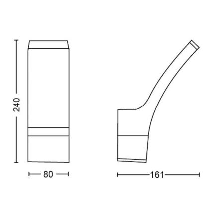 Philips - LED-Wandleuchte für den Außenbereich SPLAY LED/3,8W/230V IP44